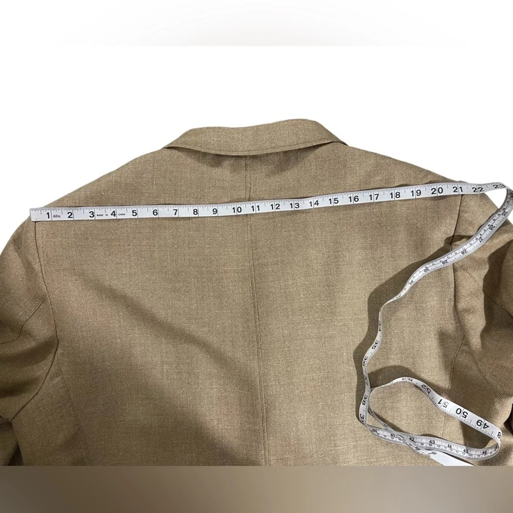 JOS. A. Bank Linen Silk Wool Blend Blazer XL Beige Excellent Condition‎